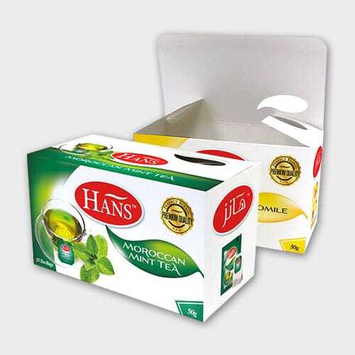 چاپ و بسته بندی کارتن چای
